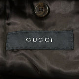 Gucci, Brown, Men's Tailored Jacket, Polyester Silk Blend, Brown