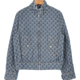 Gucci, Blue x White, Women's Denim Jacket, Cotton, Blue x White