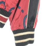 Gucci, Red x Navy x Black, Men's Blouson, Rayon Silk Blend, Red x Navy x Black