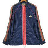 Gucci, Navy Blue, Men's Blouson, Polyester, Navy Blue