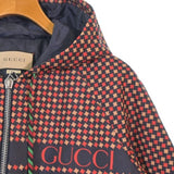 Gucci, Red x Orange x Navy, Men's Blouson, Nylon, Red x Orange x Navy