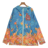 Gucci, Blue x Orange x Pink, Women's Blouson, Nylon, Blue x Orange x Pink