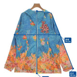 Gucci, Blue x Orange x Pink, Women's Blouson, Nylon, Blue x Orange x Pink