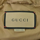 Gucci, Beige x Gray x Orange, Men's Centum Print Down Jacket, Nylon, Beige x Gray x Orange