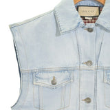 Gucci, Blue, Women's Denim Jacket, Cotton, Blue