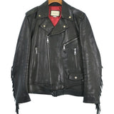 Gucci, Black, Men's Riders Blouson, Sheepskin Leather, Black
