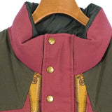 Gucci, Khaki x Red x Yellow, Men's Down Jacket, Cotton Polyester Blend, Khaki x Red x Yellow