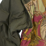Gucci, Khaki x Red x Yellow, Men's Down Jacket, Cotton Polyester Blend, Khaki x Red x Yellow