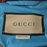 Gucci, Light Blue x Beige x Burgundy, Men's Blouson, Nylon, Light Blue x Beige x Burgundy