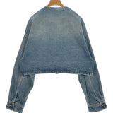 Prada, Blue (Denim), Women's Denim Jacket, Cotton, Blue (Denim)