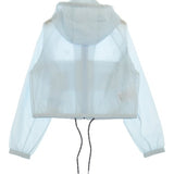Prada, Light Blue, Women's Mountain Parka Blouson, Nylon, Light Blue