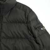 Prada, Black, Men's Down Jacket Blouson, Polyester, Black