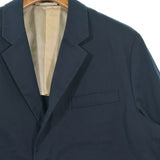 Prada, Navy Blue, Men's Tailored Jacket, Cotton/Cashmere, Navy Blue