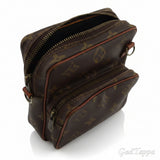 Louis Vuitton Monogram Sac de Poche Shoulder Bag, Brown/Beige, Women's, Pre-owned, High-End, Vintage