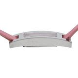 Gucci watch 3900L quartz pink dial stainless steel nylon leather women's