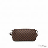 Louis Vuitton Damier Neverfull MM Tote Bag Shoulder Bag N40599 Brown PVC Leather - Pre-Owned