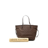 Louis Vuitton Damier Neverfull MM Tote Bag Shoulder Bag N40599 Brown PVC Leather - Pre-Owned