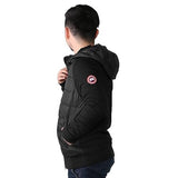 Canada Goose HYBRIDGE HURON FULL ZIP HOODY 6843M, Black, Sizes S/M/L/XL, Men's Lightweight Down Jacket, Sizes S/M/L/XL, Black
