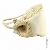 Vintage Furla Handbag Ivory x Gold Women's