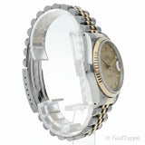 Rolex Datejust Men's Watch 10P Diamond 16233G(L) K18YG/SS Champagne Color - Vintage