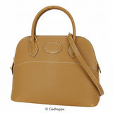 Hermes Bolide 31 Chevre Natural Sable Gold Hardware 2-Way Bag Hermes Shoulder Bag - Pre-owned