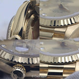 Vintage Rolex Datejust 69178G 10P Diamond Yellow Gold Ladies Watch Pre-Owned