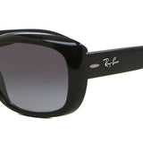 Ray-Ban RB4101 Jackie Ohh Polarized 601/T3 Full Rim Sunglasses for Women in Shiny Black