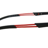 Carrera 4408 003 Semi-rimless Eyeglasses, Black and Red, Men's