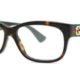 Gucci GG0278O 012 Vollrandbrëll fir Dammen a Schildpattoptik