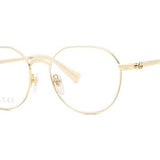 Gucci GG1145O 001 Full Rim Gold Women's Eyeglasses (, )