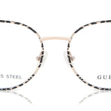 Guess GU2913 033 Full Rim Gold Pattern Black Women's Eyeglasses (, )