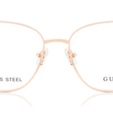 Guess GU2903 028 Full Rim Eyeglasses in a glossy rose gold finish for women