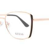 Guess GU2903 028 Full Rim Eyeglasses in a glossy rose gold finish for women