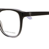 Ralph Lauren RL6222 6021 Full Rim Shiny Black Blue Women's Eyeglasses (, )