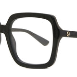 Gucci GG1318O 001 Vollrandbrëll fir Dammen a Schwaarz