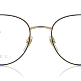 Gucci GG0392O 002 Full Rim Black & Gold Men's Eyeglasses/Spectacles Frame