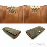 Louis Vuitton Monogram Multicle 4 -avaimenperäkotelo, ruskea, naisille, käytetty