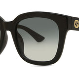 Gucci GG1338SK Asian Fit 003 Full Rim Sunglasses for Women, Black