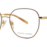 Ralph Lauren RL5120 asiatesch Passform 9450 Vollrandbrëll, Donkelbrong Gold, fir Dammen