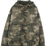 Prada, Olive Green, Size XXL, Men's Re-Nylon Triangle Plate Anorak Down Jacket, Nylon, XXL, Olive Green