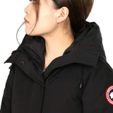 Canada Goose Shelburne Parka No Fur 3802LNF, Black, Sizes S/M/L, Women's Down Jacket, Polyester Cotton, Sizes S/M/L, Black