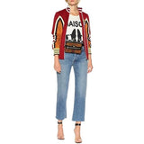 Gucci, Women's Striped Jersey Track Jacket, Jersey