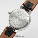 Louis Vuitton Tambour Slim PM Q12MG Silver Dial Stainless Steel Women's Quartz Watch - Pre-owned