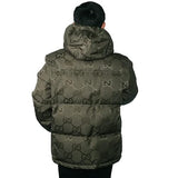 Gucci Jumbo GG 698710 Z8A53 3175, Khaki, Sizes 50/52/54, Men's Hooded Down Jacket, Nylon, Sizes 50/52/54, Khaki