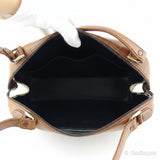 Vintage Burberry Handbag with Check and Horse Mark Design in Beige, Brown, and Gold Women's.