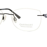 Charmant 10979 BK Rimless Black Women's Eyeglasses (, )