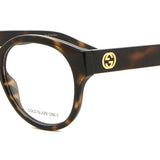 Gucci GG1580O 002 Full Rim Tortoiseshell Eyeglasses for Women