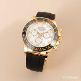 Vintage Rolex Daytona 116518LNG Mother of Pearl Diamond Dial Gold Watch