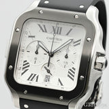 Cartier Santos de Cartier Chronograph XL WSSA0017 SS Automatic 43mm Men's Watch - Pre-owned