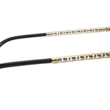 Lunettes de vue Versace VE1299D, ajustement asiatique, 1252, à monture intégrale, or pâle, pour femme